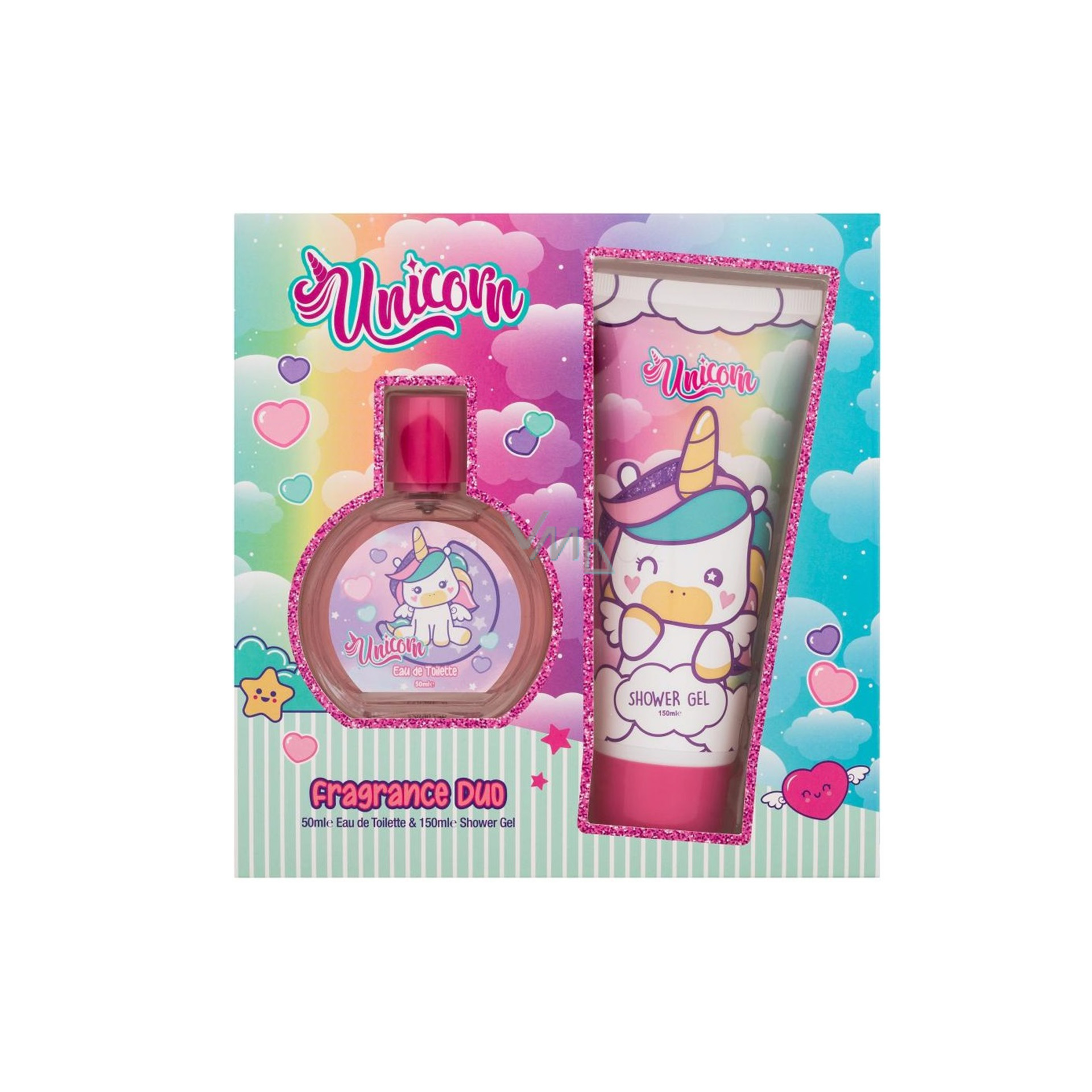 Conjunto Unicórnio Perfume 50ml + Gel Banho 150ml