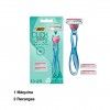 Máquina Depiladora Bic Click 3 Soleil Sensitive + 2 Recargas Máquina Depiladora Bic Click 3 Soleil Sensitive + 2 Recargas