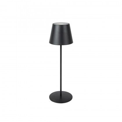 Candeeiro Led Metal Redondo Preto 12X38cm Candeeiro Led Metal Redondo Preto 12X38cm