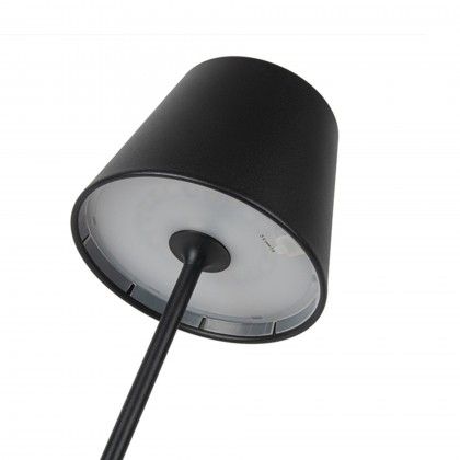 Candeeiro Led Metal Redondo Preto 12X38cm Candeeiro Led Metal Redondo Preto 12X38cm