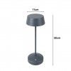 Candeeiro Led Metal Redondo Cinzento 11X32cm Candeeiro Led Metal Redondo Cinzento 11X32cm