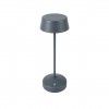 Candeeiro Led Metal Redondo Cinzento 11X32cm