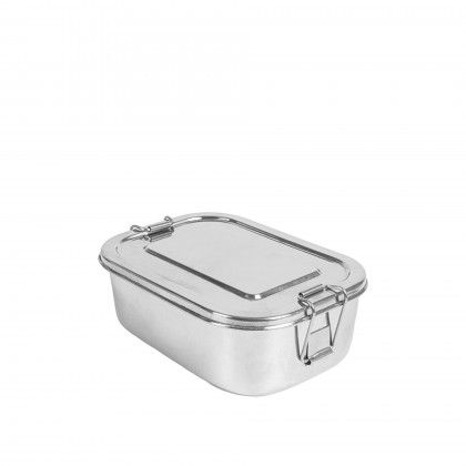 Caixa Hermética Artinox com Tampa Prateado 750ml 16X10.5X5cm Caixa Hermética Artinox com Tampa Prateado 750ml 16X10.5X5cm