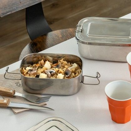 Caixa Hermética Artinox com Tampa Prateado 750ml 16X10.5X5cm Caixa Hermética Artinox com Tampa Prateado 750ml 16X10.5X5cm