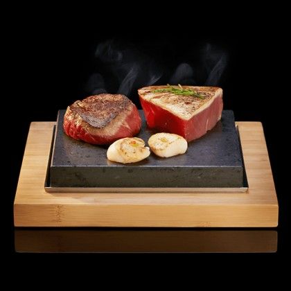 T�bua Madeira com Pedra 27X25cm