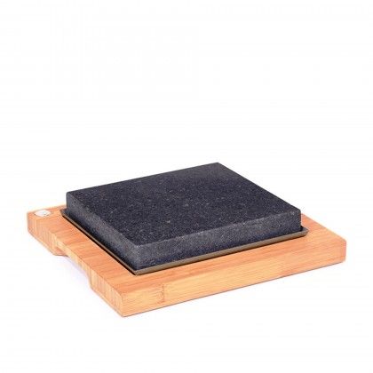 T�bua Madeira com Pedra 27X25cm