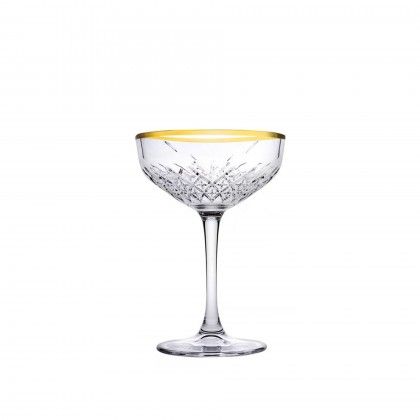 Ta�a Champanhe Timeless Golden Touch 25.5cl Pack 4