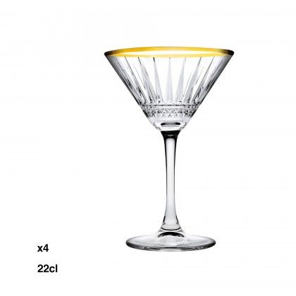 Taça Cocktail Elysia Golden Touch 22cl Pack 4 Taça Cocktail Elysia Golden Touch 22cl Pack 4
