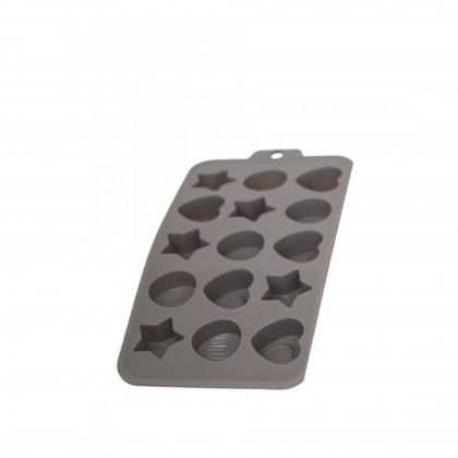 Forma Silicone para Bombons 21X10X2cm Forma Silicone para Bombons 21X10X2cm