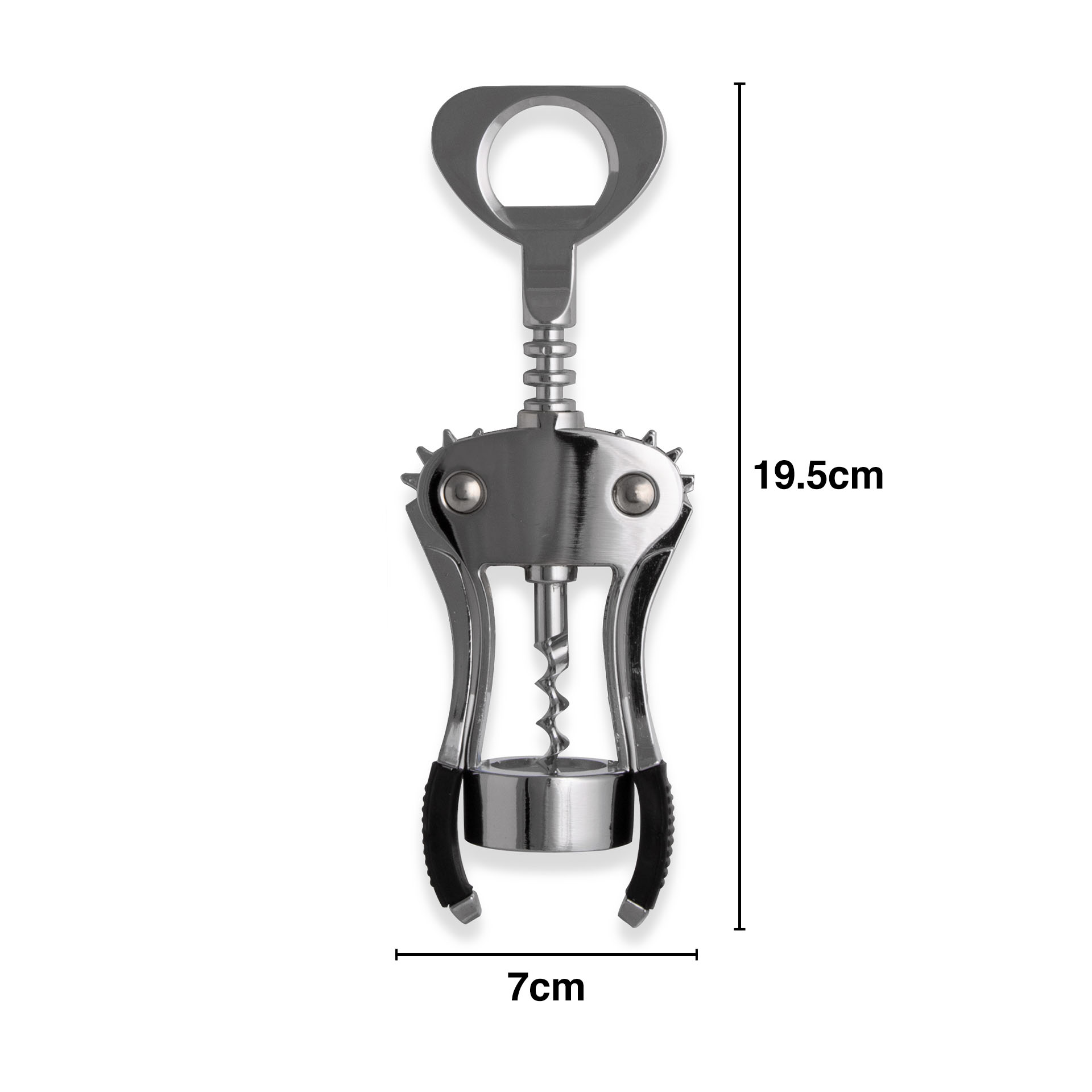 Saca-Rolhas Cromado 19.5X7cm