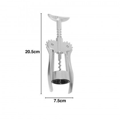 Saca-Rolhas Cromado 20.5X7.5cm Saca-Rolhas Cromado 20.5X7.5cm