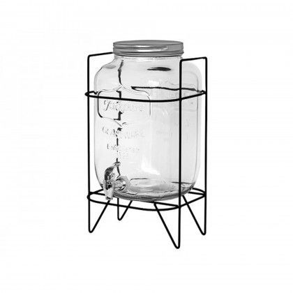 Dispensador Vidro com Torneira com Base 4L 10X25cm Dispensador Vidro com Torneira com Base 4L 10X25cm