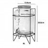 Dispensador Vidro com Torneira com Base 8L 13.8X30.8cm Dispensador Vidro com Torneira com Base 8L 13.8X30.8cm