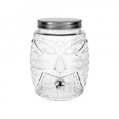 Dispensador Vidro Tiki com Torneira 5L 15X25.5cm Dispensador Vidro Tiki com Torneira 5L 15X25.5cm