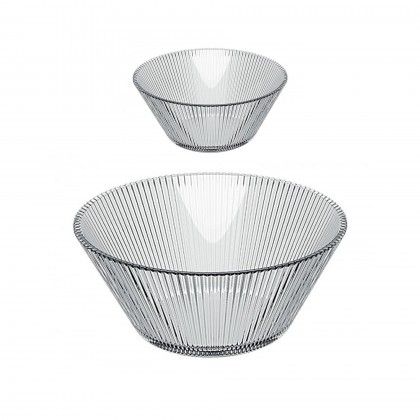 Conjunto Saladeira Vidro com 6 Ta�as 12cm