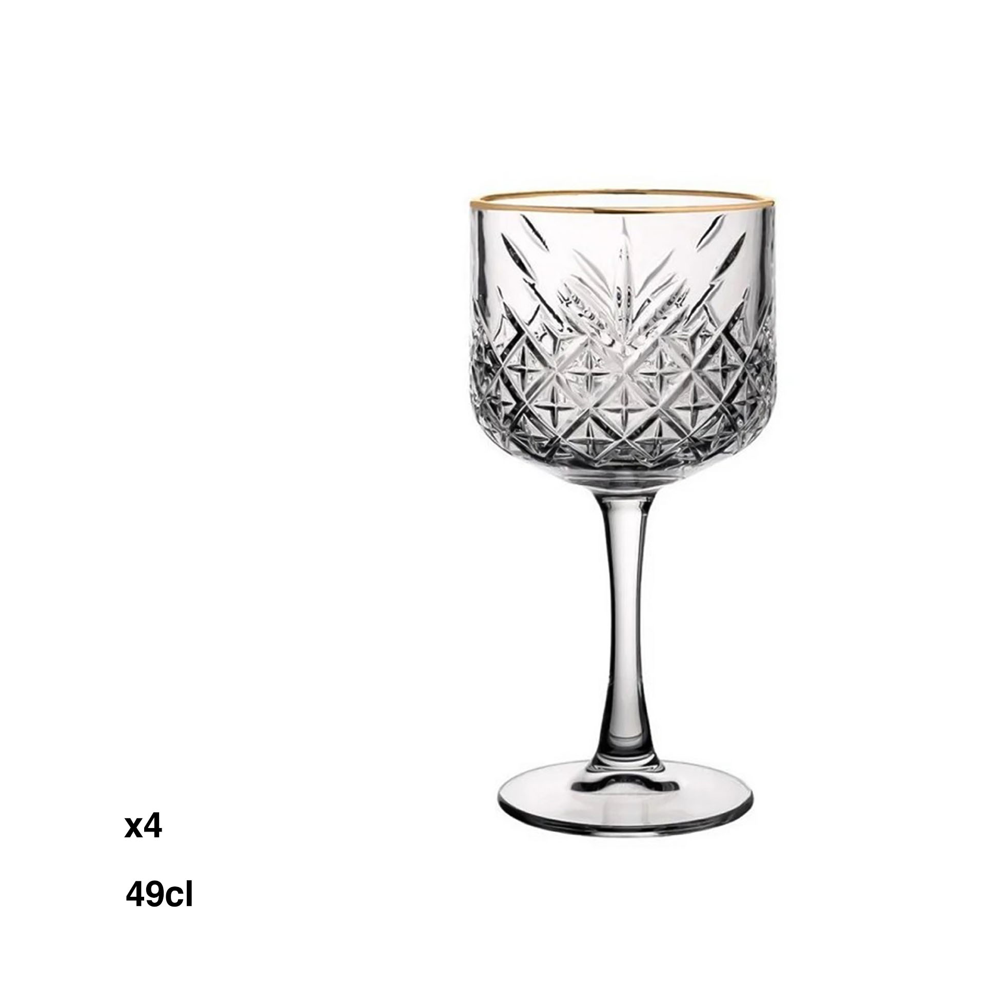 Copo Gin Timeless Golden Touch 49cl Pack 4