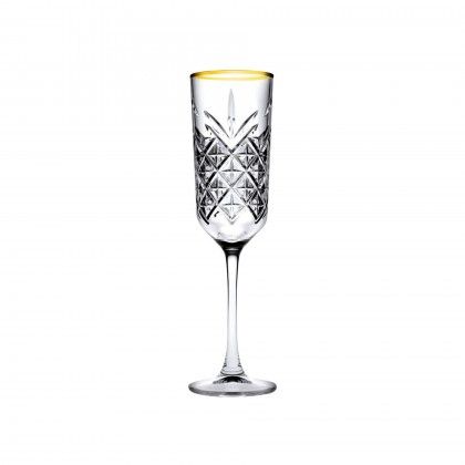 Copo Flute Timeless Golden Touch 17.5cl Pack 4 Copo Flute Timeless Golden Touch 17.5cl Pack 4
