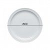 Prato Europa Raso Branco 25cm