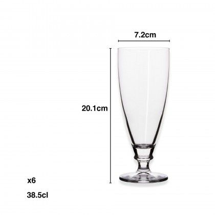 Copo Harmonia Cerveja 38.5cl 7.2X20.1cm Pack 6