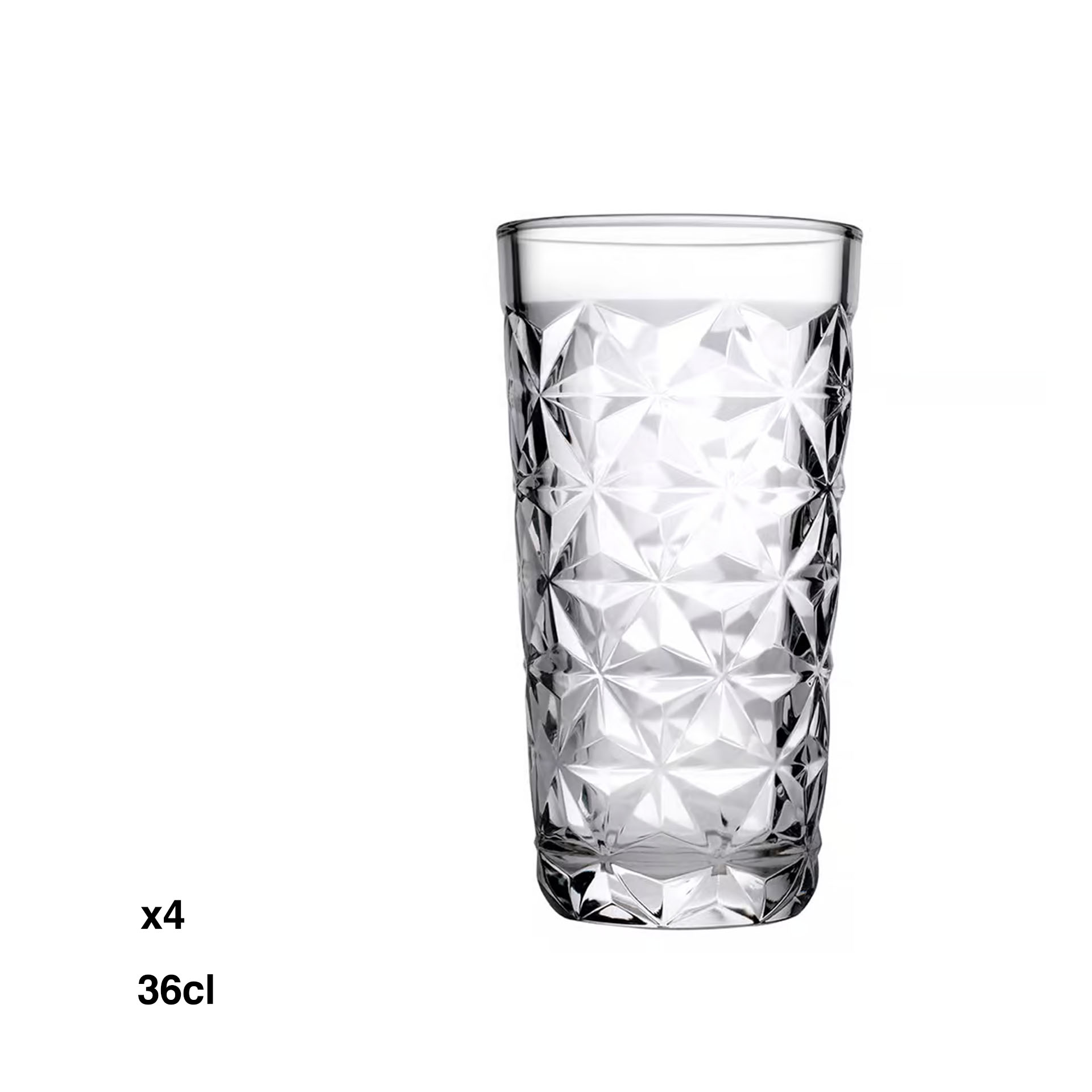 Copo sem Pé Estrella Alto 36cl Pack 4