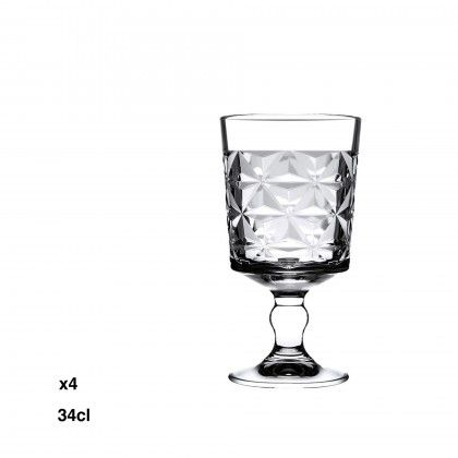 Copo com P� Estrella 34cl Pack 4