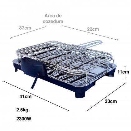 Grelhador Eltrico Inox 2300w 41X33X11cm
