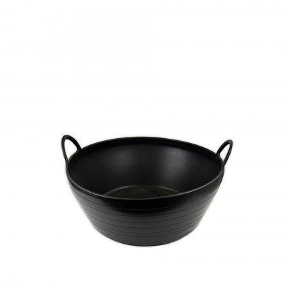 Selha Flex Reforçada com Asas Preta 35L 55X50X27cm Selha Flex Reforçada com Asas Preta 35L 55X50X27cm