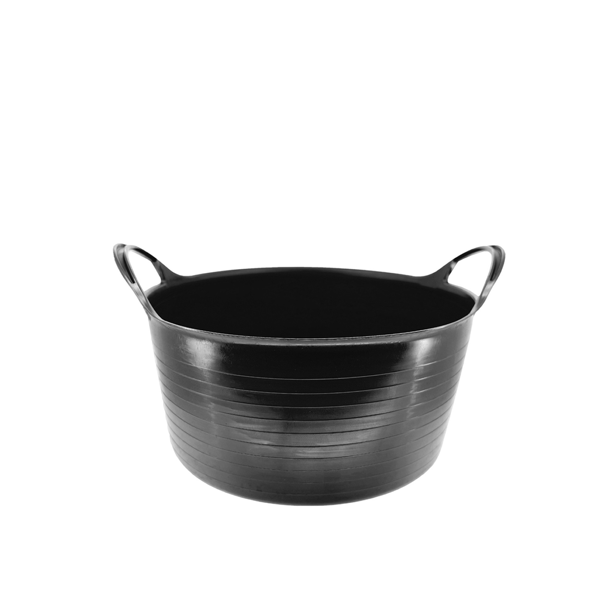 Selha Flex Polietileno com Asas Preta 30L 42X35X28cm