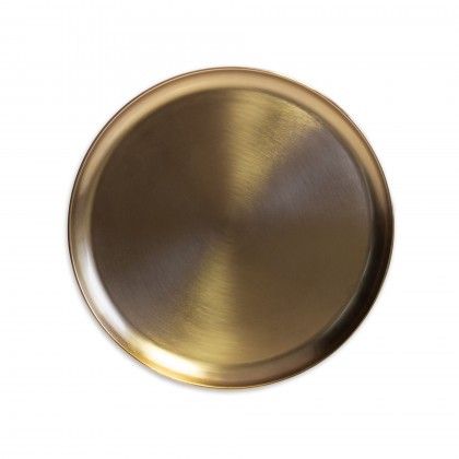 Bandeja Decorativa Redondo Dourado 39cm Bandeja Decorativa Redondo Dourado 39cm