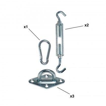 Kit Fixa��o para Toldo 6 Pe�as 5.7X5X20.5cm
