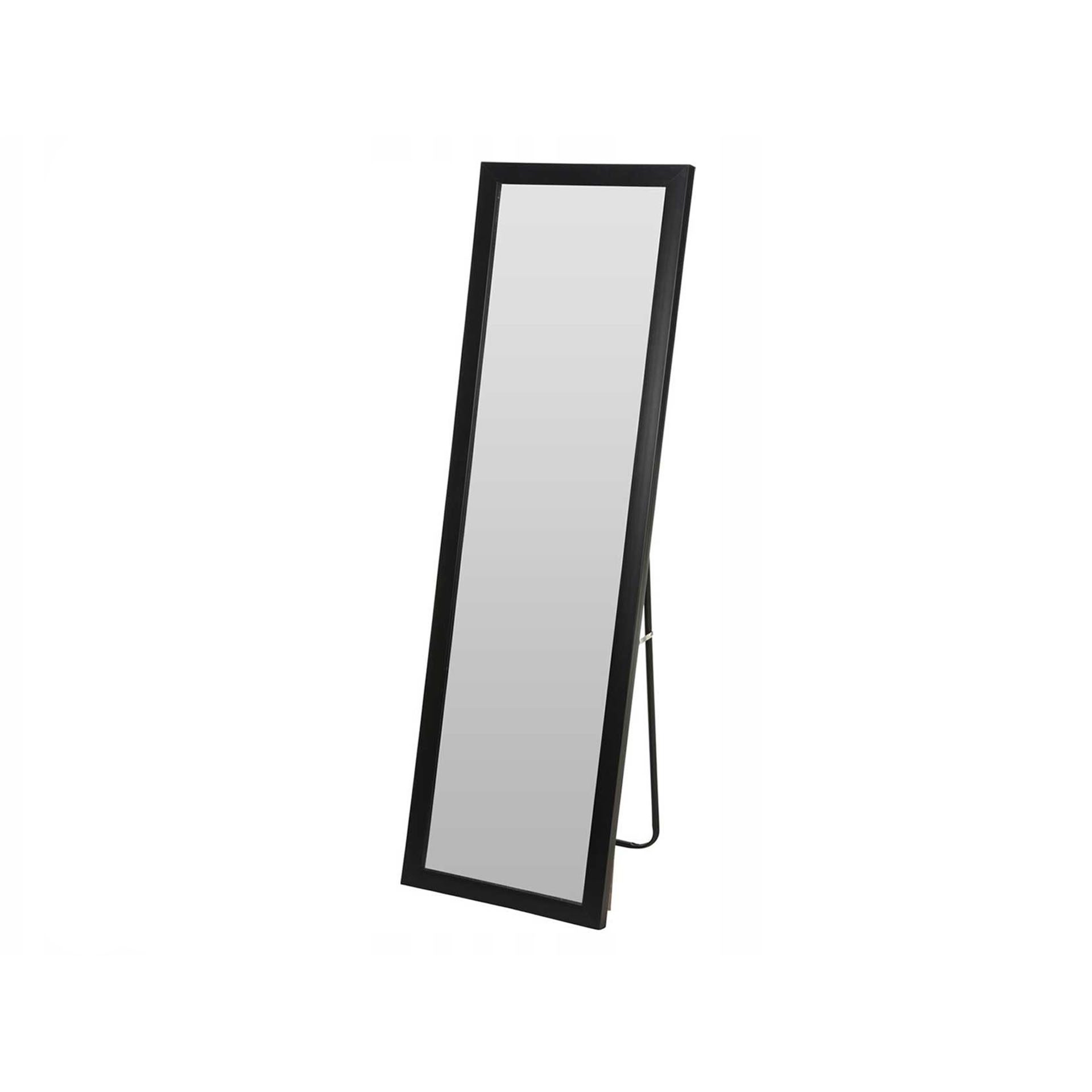 Espelho Pé com Suporte Metal Preto 36X126cm