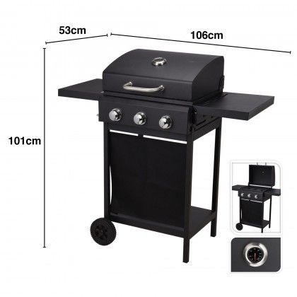 Churrasqueira Gs 3 Queimadores 106X53X101cm