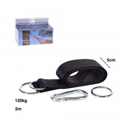 Kit Fixa��o para Cama Rede 6 Pe�as 120kg 200X5cm