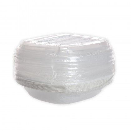 Prato com Tampa Take Away Gkraft Bioshield 1000ml 22cm Pack 10
