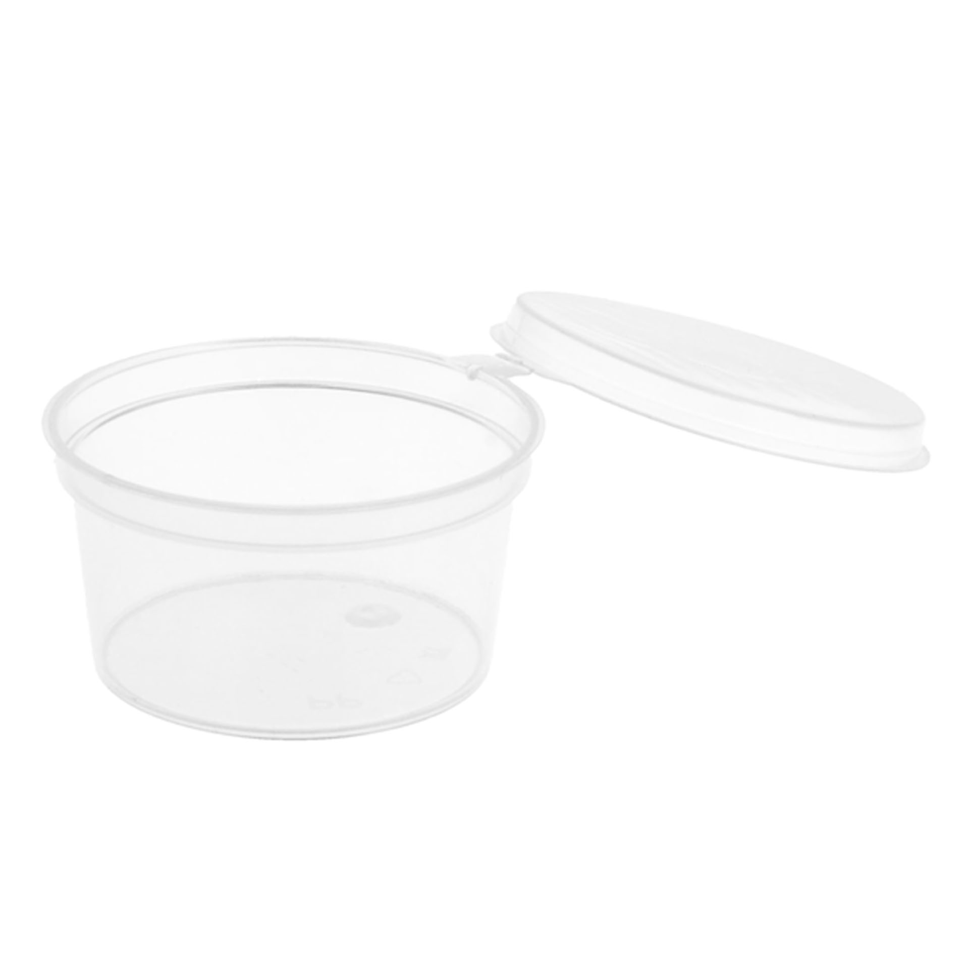 Recipiente Polipropileno com Tampa Redondo 30ml 5X2.7cm Pack 50