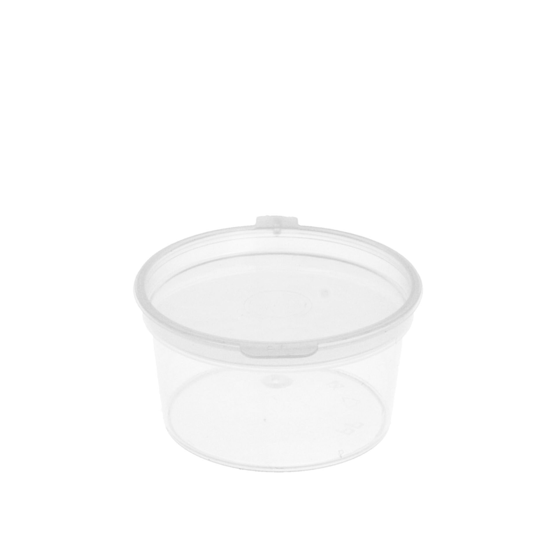 Recipiente Polipropileno com Tampa Redondo 30ml 5X2.7cm Pack 50