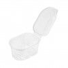 Recipiente Polipropileno com Tampa Oval 80ml 7.5X5.5X3.7cm Pack 50