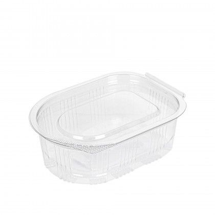 Recipiente Polipropileno com Tampa Oval 50ml 7.5X5.5X2.5cm Pack 50