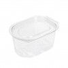 Recipiente Polipropileno com Tampa Oval 80ml 7.5X5.5X3.7cm Pack 50