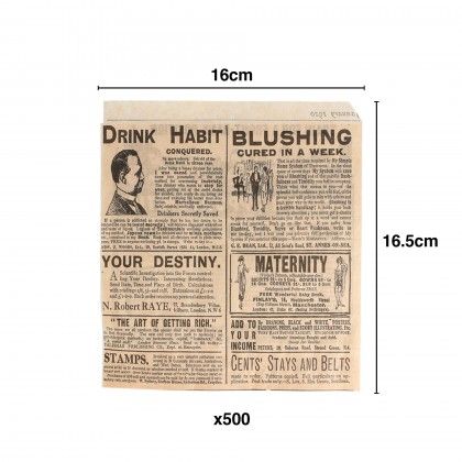 Saco Anti Gordura para Hamb�rguer Times 16X16.5cm Pack 500