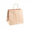 Saco Catering com Asas Kraft Bege 26X17X24cm Pack 25