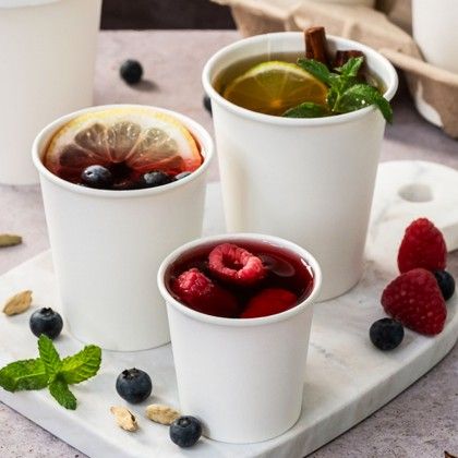 Copo Cartão Bebidas Quentes Branco 360ml 9X6X11cm Pack 50 Copo Cartão Bebidas Quentes Branco 360ml 9X6X11cm Pack 50