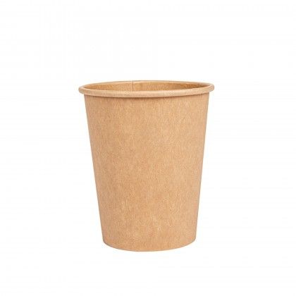 Copo Cart�o Bebidas Quentes Castanho 240ml 8X5.6X9.2cm Pack 50