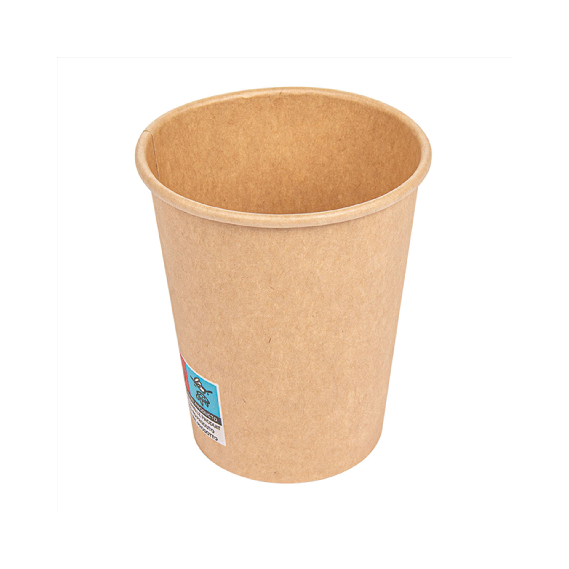 Copo Cartão Bebidas Quentes Castanho 240ml 8X5.6X9.2cm Pack 50