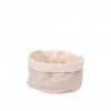 Cesto Po Algodo Redondo Bege 17X11cm