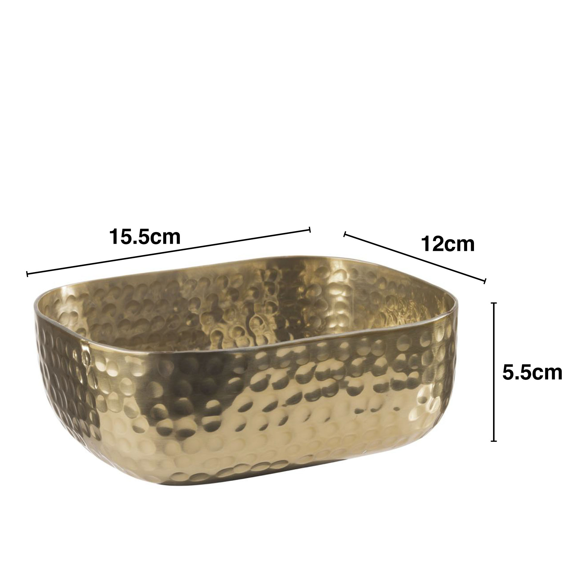 Cesto Servir Alumínio Craft Aps Dourado 700ml 15.5X12X5.5cm