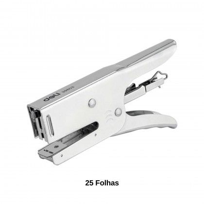 Agrafador Alicate Deli Start 25 Folhas Prateado