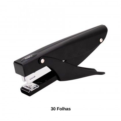 Agrafador Alicate Deli Essential 30 Folhas Preto