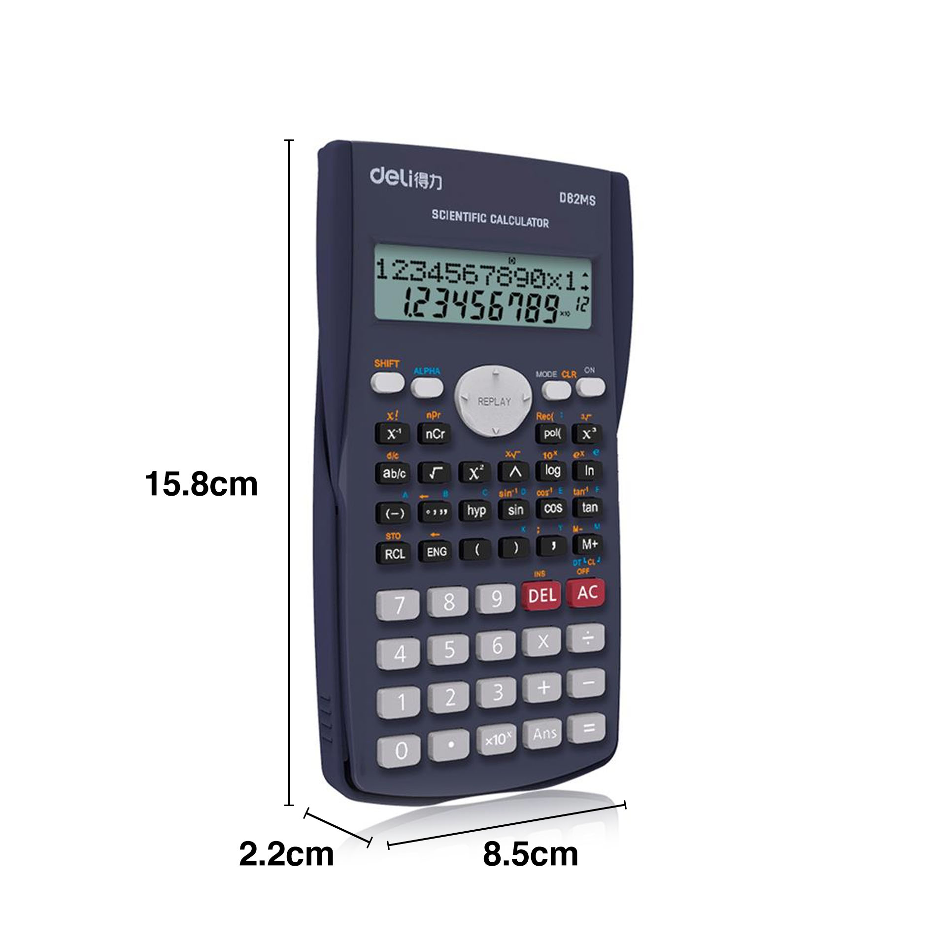 Calculadora Deli Core 10+2 Dígitos 15.8X8.5X2.2cm