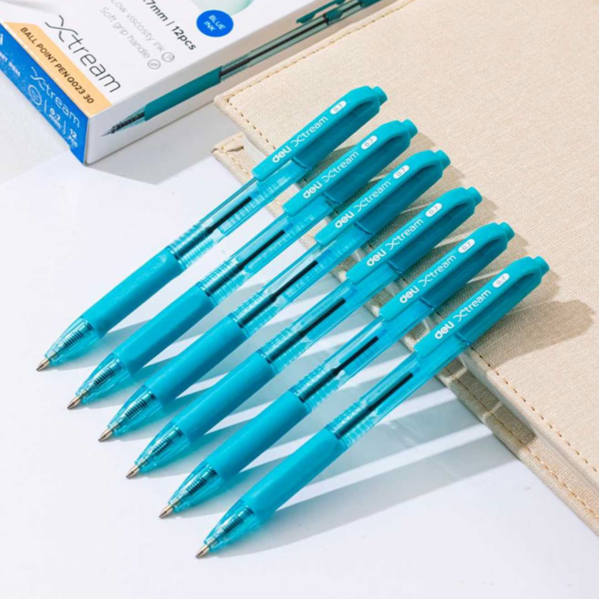 Esferográfica Deli Xtream Grip Azul 0.7mm
